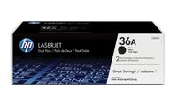 HP 36A originele zwarte LaserJet tonercartridge, 2-pack - thumbnail