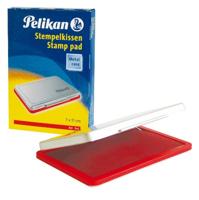 Pelikan 331025 stempelkussen 2, geïmpregneerd, 7 x 11 cm, rood (frustratievrije verpakking)
