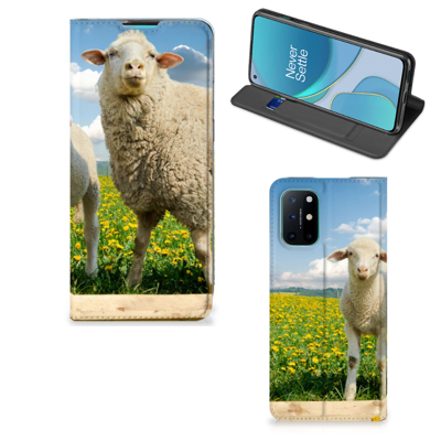 OnePlus 8T Hoesje maken Schaap en Lammetje OnePlus 8T Hoesje maken Schaap en Lammetje