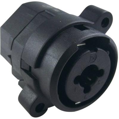Cliff FC2470 XLR-connector Bus, inbouw verticaal Aantal polen: 3 Zwart 1 stuk(s)