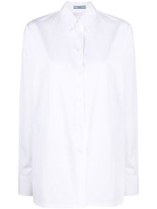 Prada chemise à boutonnière - Blanc