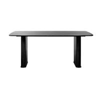 Eettafel Nola Boat Shape Zwart Eiken 100x190cm - Giga Living