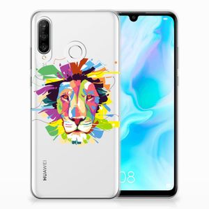 Huawei P30 Lite Telefoonhoesje met Naam Lion Color