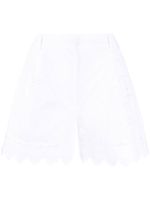 Simone Rocha short à broderie anglaise - Blanc - thumbnail