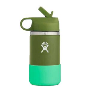 Hydro Flask KIDS Wide Straw Lid Isolatie drinkbeker 354ml (12oz) - Olive