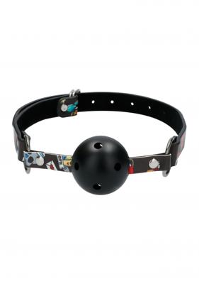 Breathable Ball Gag Tattoo-Love