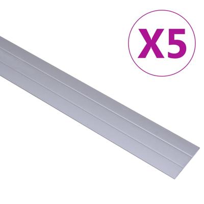 vidaXL Vloerprofielen 5 st 90 cm aluminium zilverkleurig