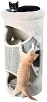 Trixie 43376 Cat Tower Gracia, 85 cm, lichtgrijs/grijs-gemêleerd, 1 stuk (1 stuk)