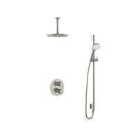 Hotbath Get together IBS2RA Regendoucheset inbouw - 15cm plafondarm - 25cm ronde hoofddouche - 3 standen handdouche glijstang - geborsteld nikkel IBS2RAGN1247 - thumbnail