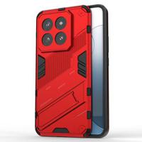 Xiaomi 14 Pro Armor Hybride Hoesje met Standaard - Rood - thumbnail