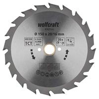 wolfcraft Handcirkelzaagblad HM, serie groen I 6363000 I Snelle, middelgrove sneden