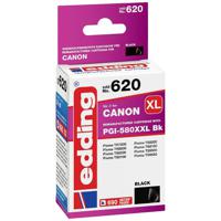 Edding Inktcartridge vervangt Canon PGI-580BK XXL Compatibel Zwart EDD-620 18-620 - thumbnail