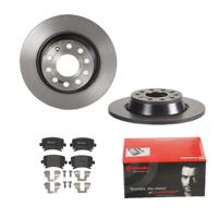 Remmenset, remschijf BREMBO, Remschijftype: Massief, Inbouwplaats: Achteras: , u.a. für VW, Skoda, Audi, Seat - thumbnail