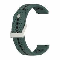 By Qubix - Compatible met Garmin Forerunner 55/245 / 645 - Dot Pattern bandje - Groen - Compatible Garmin bandje - Bandbreedte: 20mm