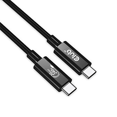 Club 3D USB4 Type-C Gen2x2 bi-directionele kabel 40Gbps 4K60Hz 240W PowerDelivery M-M 2m - 6,56ft, CAC-1575