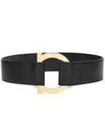 Ferragamo ceinture à boucle Gancini - Noir - thumbnail