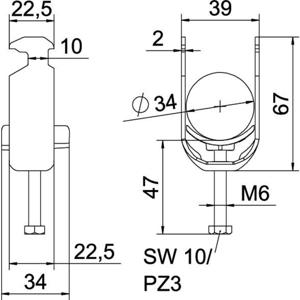 OBO Bettermann 1186329 Beugelklem 1 stuk(s)