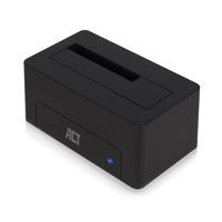 ACT AC1500 basisstation voor opslagstations USB 3.2 Gen 1 (3.1 Gen 1) Type-A Zwart - thumbnail