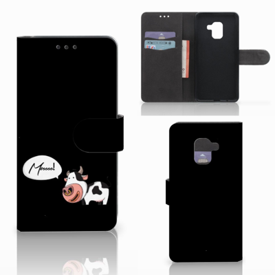 Samsung Galaxy A8 2018 Leuk Hoesje Cow Samsung Galaxy A8 2018 Leuk Hoesje Cow