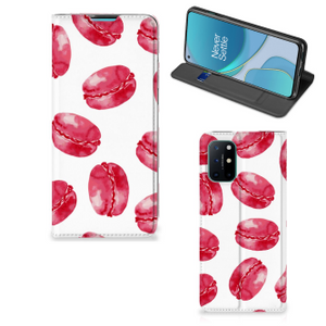 OnePlus 8T Flip Style Cover Pink Macarons