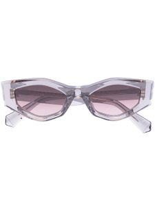 VALENTINO GARAVANI EYEWEAR lunettes de soleil à ornements Rockstud - Gris