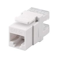 Goobay 95738 Keystone-module RJ45 CAT 5e, UTP, klemlijst voor LSA montage (zonder gereedschap)