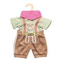 Heless Poppenkleding Lederhosen met Overhemd en Sjaal,35-45 cm