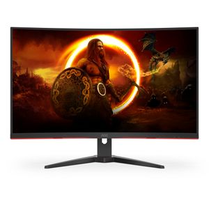 AOC G2 C32G2ZE/BK computer monitor 80 cm (31.5") 1920 x 1080 Pixels Full HD LED Zwart, Rood