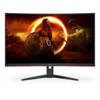 AOC G2 C32G2ZE/BK computer monitor 80 cm (31.5") 1920 x 1080 Pixels Full HD LED Zwart, Rood - thumbnail