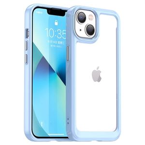 iPhone 14 Plus Anti-Shock Hybride Hoesje - Blauw