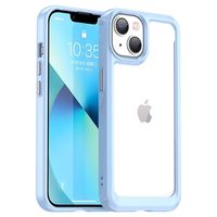 iPhone 14 Plus Anti-Shock Hybride Hoesje - Blauw - thumbnail