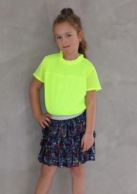 B.Nosy Meisjes  smock top - Safety geel