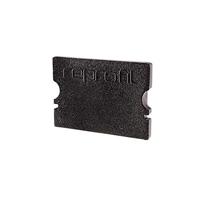 Reprofiel eindkap P-AU-02-15, 2 stuks, 21 mm, zwart 978072