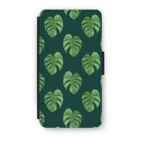 Monstera leaves: iPhone XS Flip Hoesje - thumbnail