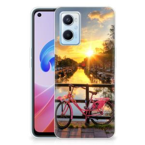 OPPO A96 | OPPO A76 Siliconen Back Cover Amsterdamse Grachten