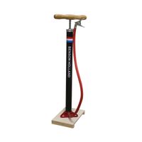 Fietspomp - klassiek model - met houten plank   -