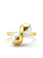 TASAKI bague en or jaune 18ct ornée de perles d'eau douce