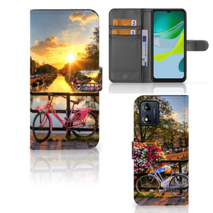 Motorola Moto E13 4G Flip Cover Amsterdamse Grachten