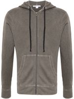 James Perse hoodie en polaire à fermeture zippée - Marron