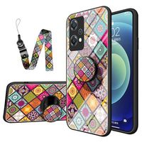 Geruit Patroon OnePlus Nord CE 2 Lite 5G Hybrid Case - Kleurrijke Mandala - thumbnail