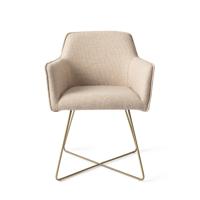 Jesper Home Eetkamerstoel Hofu Cross Gold - Wild Walnut