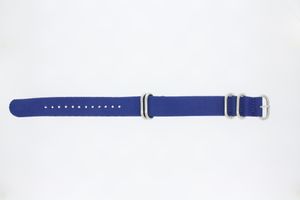 Horlogeband Universeel 409.05.20 Onderliggend Textiel Blauw 20mm