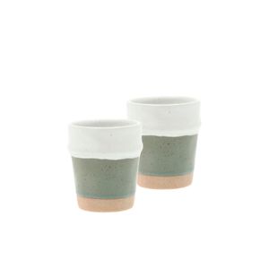 Villa Collection - Evig - Espressobeker 0,10l S/2 Groen/wit