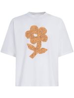 Marni t-shirt en coton à fleurs - Blanc