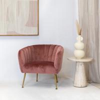 Fauteuil Amy Velvet Roze - Giga Meubel