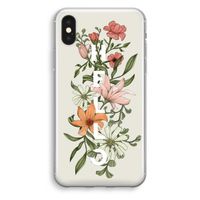 Hello bloemen: iPhone X Transparant Hoesje - thumbnail