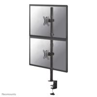 Neomounts FPMA-D550DVBLACK 2-voudig Monitor-tafelbeugel 25,4 cm (10) - 81,3 cm (32) Zwenkbaar, Roteerbaar, Kantelbaar Zwart