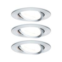 Paulmann 93469 Inbouwlamp Set van 3 stuks LED GU10 19.5 W Aluminium