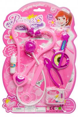 LG Imports dokterset meisjes 31 x 21 cm roze 6 delig LG Imports dokterset meisjes 31 x 21 cm roze 6 delig