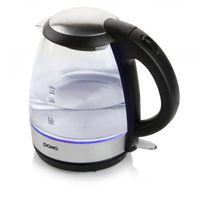 Domo DO9218WK waterkoker 1,2 l 2200 W Zwart, Zilver - thumbnail